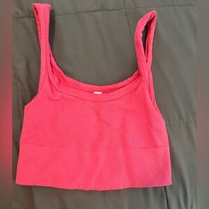 Nikibiki Pink Ribbed Sports Bra